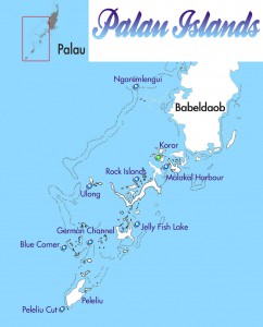Palau Siren itinerary map